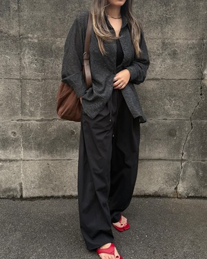 calm 3d pattern sheer shirt <2color>