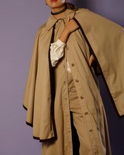 1970's Saint Laurent - Rive Gauche / Cape Coat