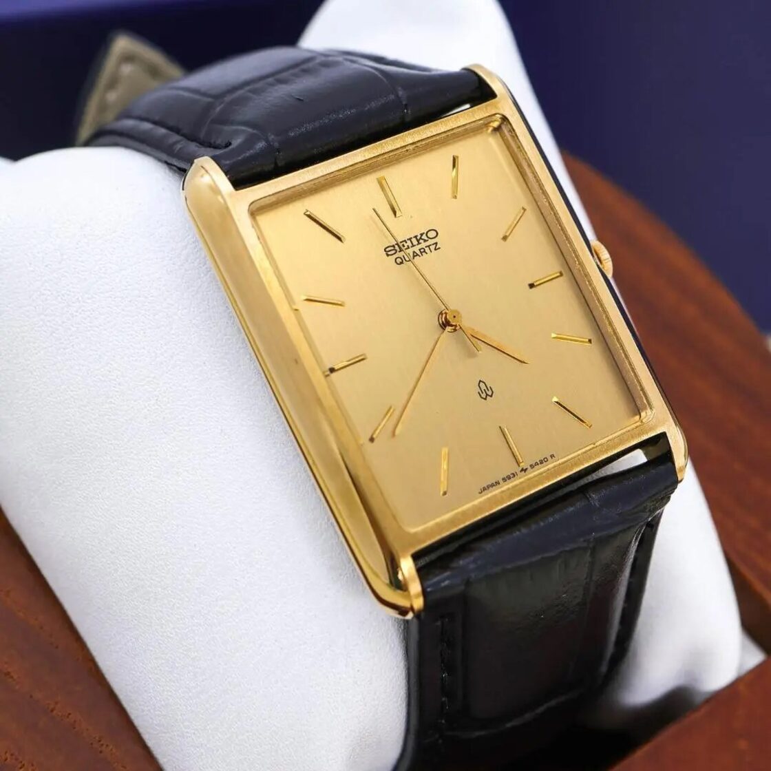 ◇稼働 SEIKO 腕時計 SGP 旧クォーツマーク レザー 新品電池 u | Pay ID