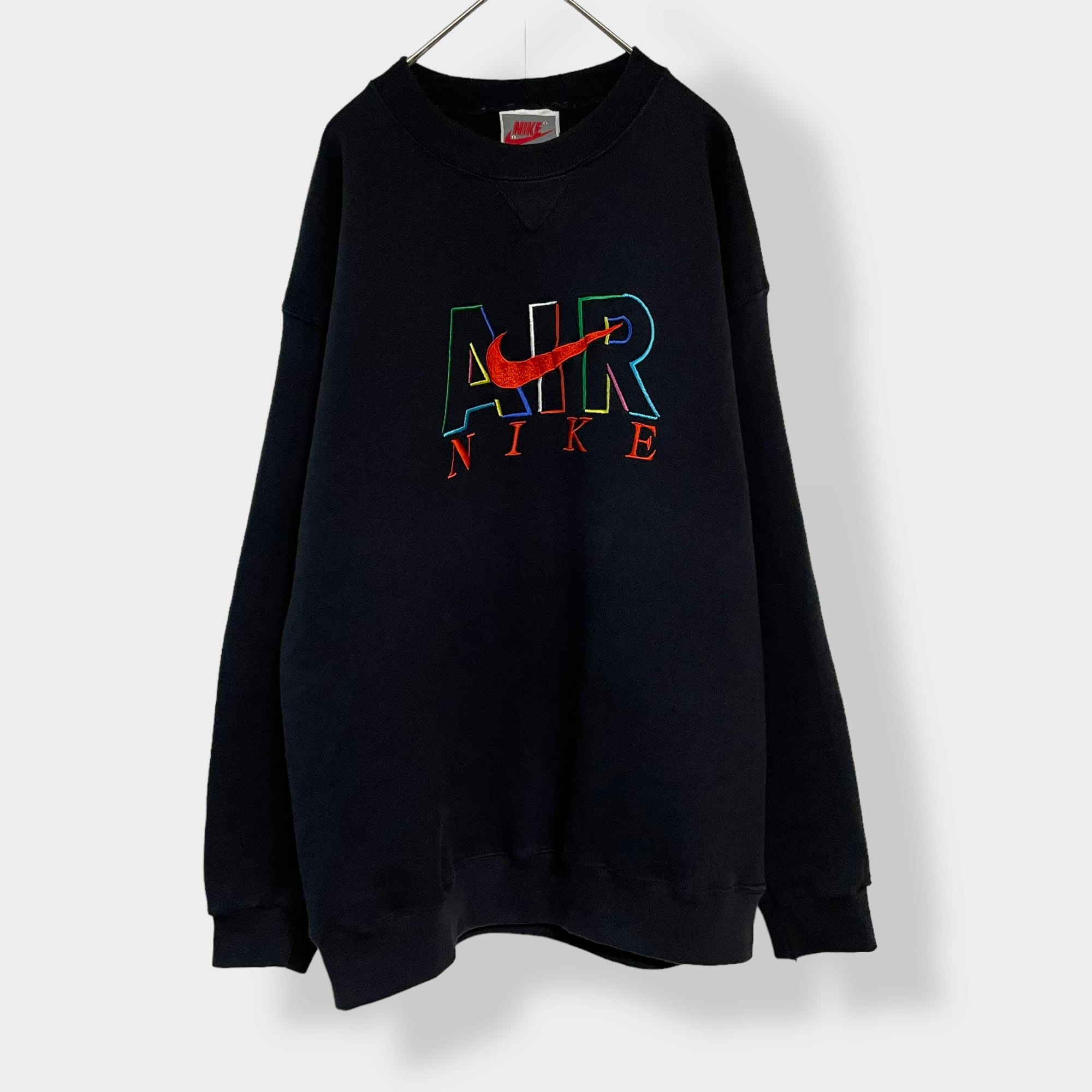 NIKE 90s 刺繍ビッグスウッシュ スウェット L