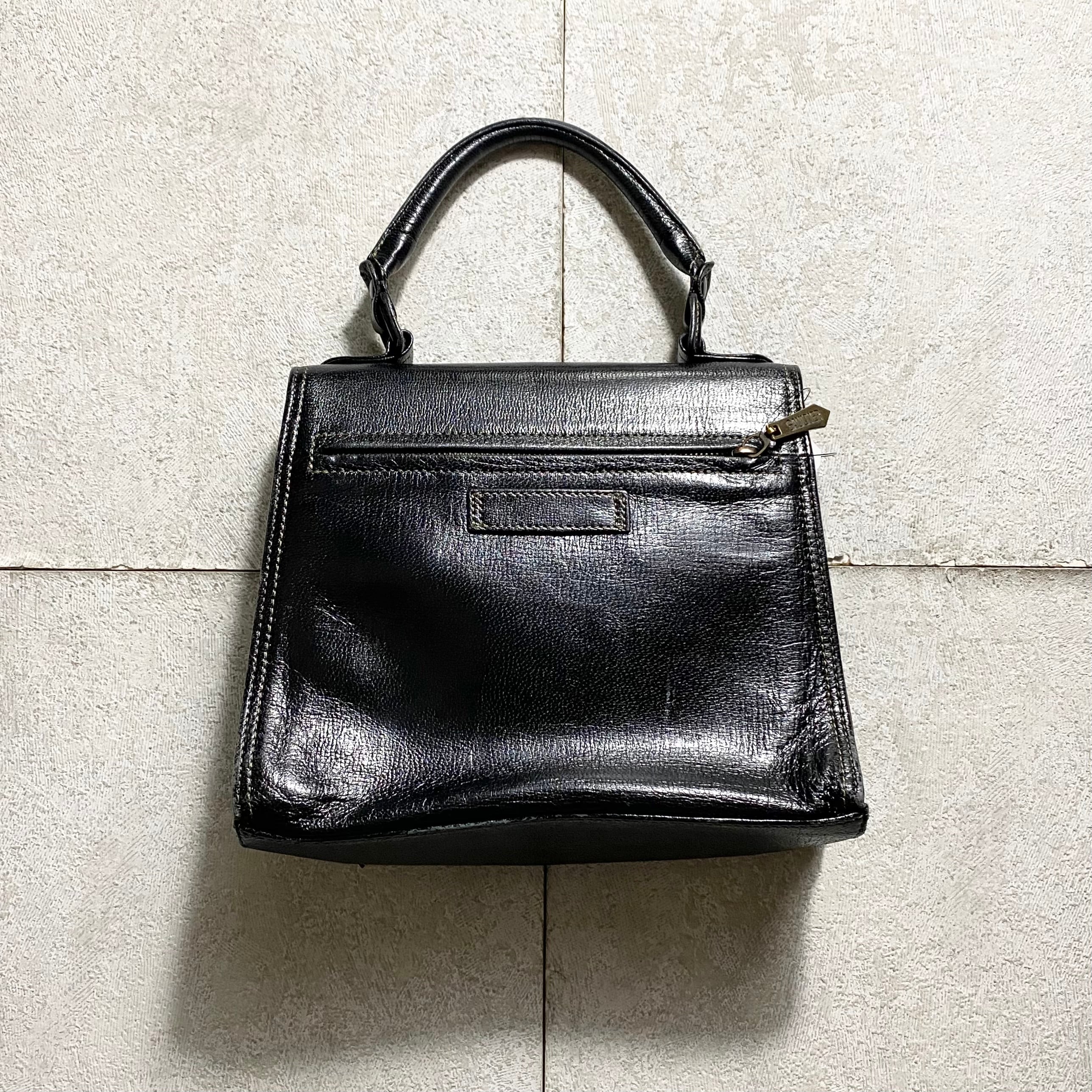 vintage JEAN PAUL GAULTIER black pvc? hand bag | NOIR ONLINE