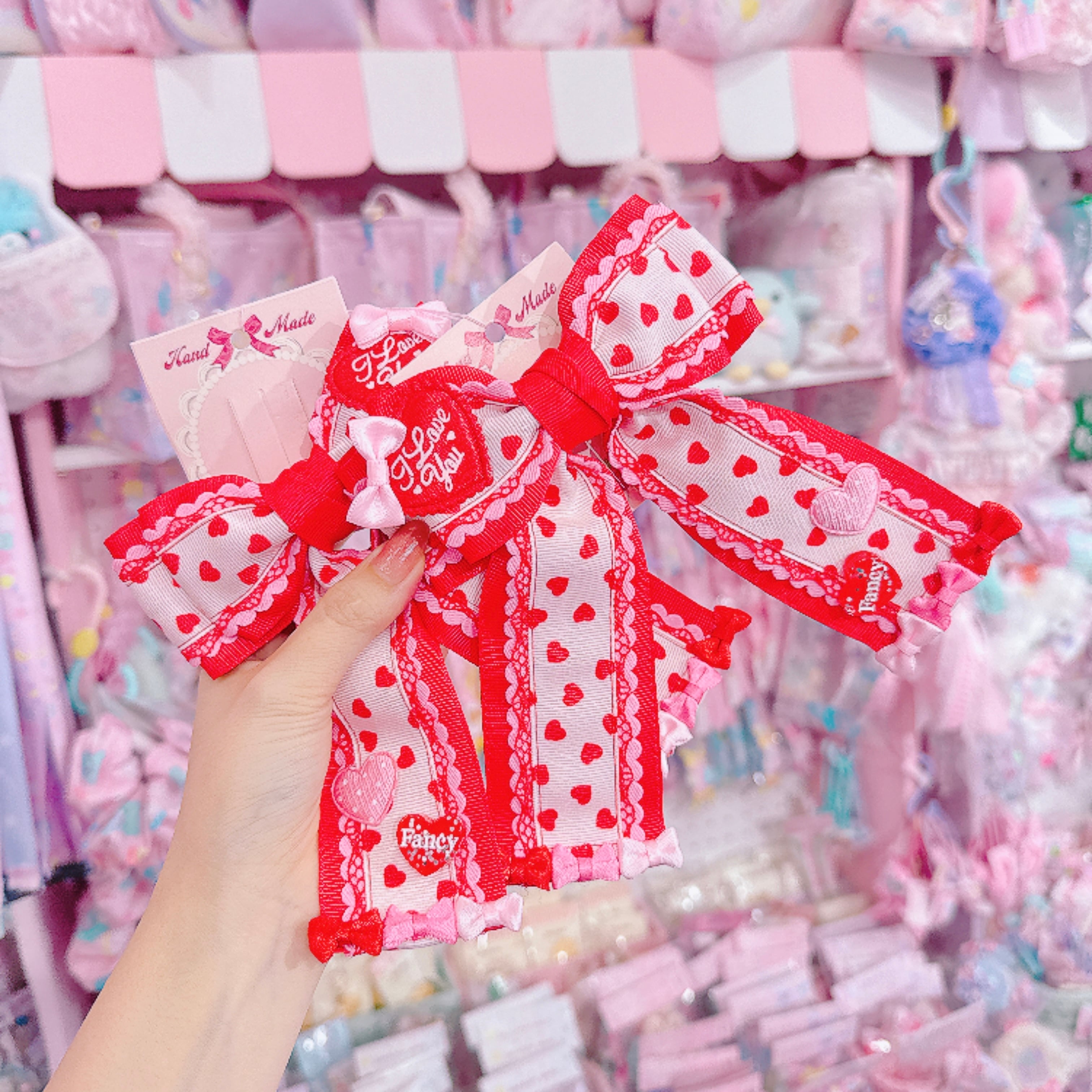 【J2】14-14ツインリボンヘアクリップ