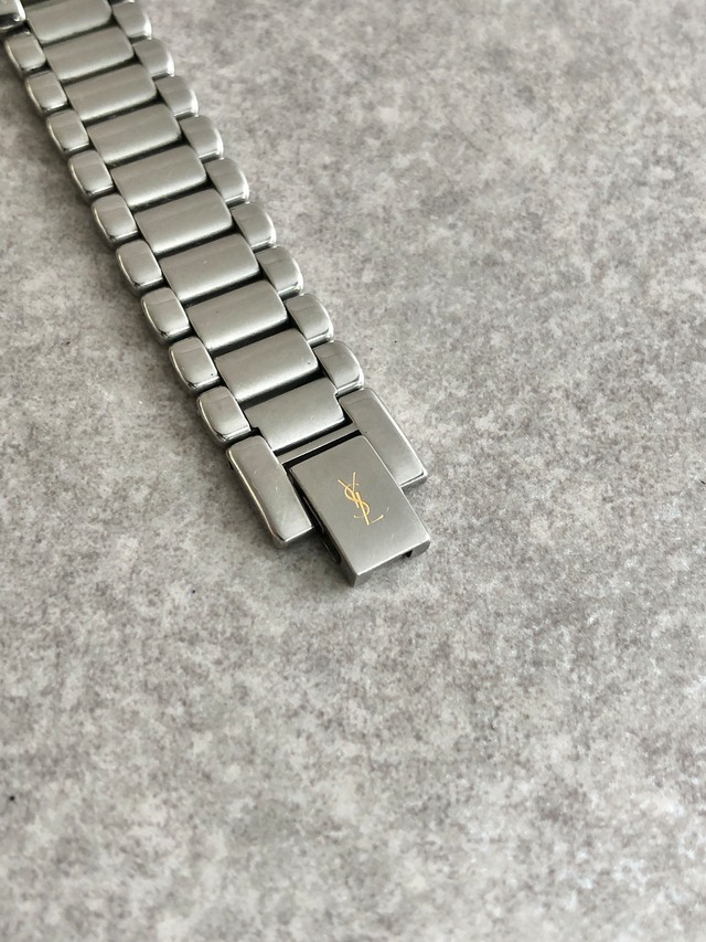 Yves Saint Laurent イヴ・サンローラン 腕時計 シルバー ゴールド YSL ステンレススチール クウォーツ 6031-G11246 TA vintage ヴィンテージ オールド 7sfx8j