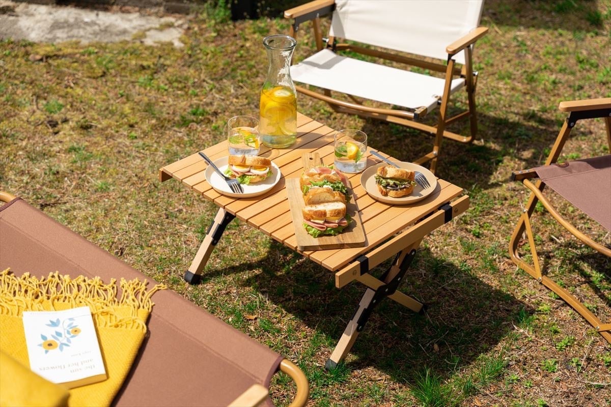 Naturehike 公式 アウトドアテーブル 折りたたみ ウッドテーブル