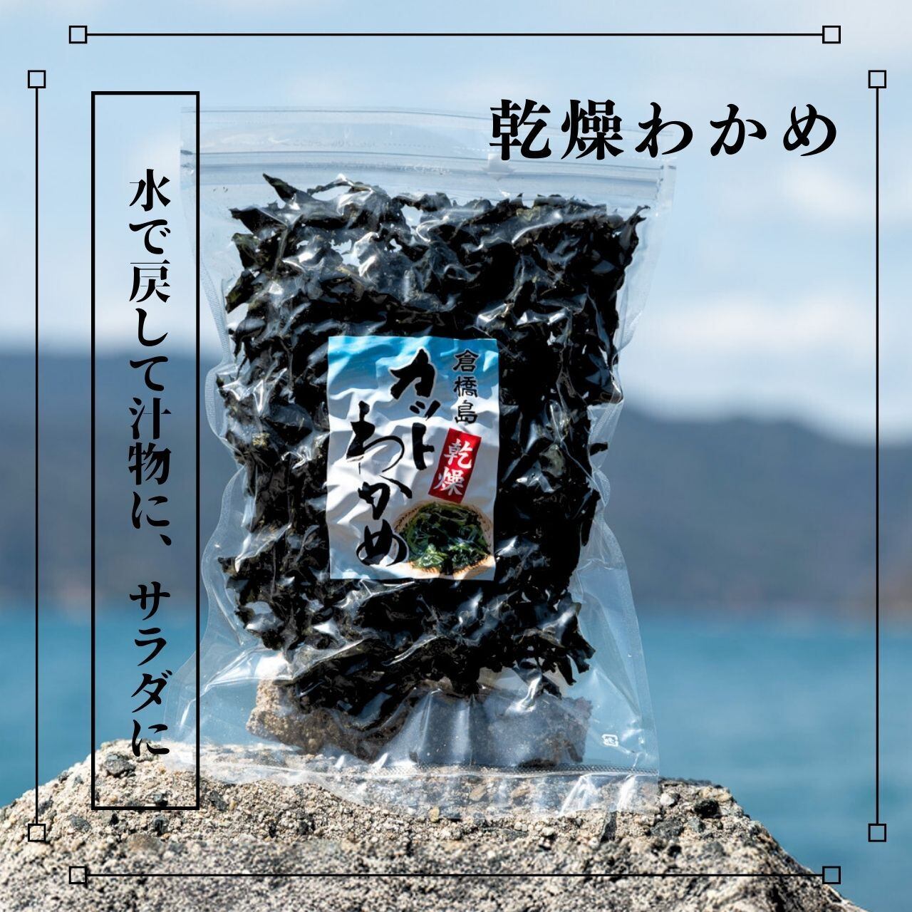 広島県倉橋島産】乾燥わかめ 50g | 山陽丸水産