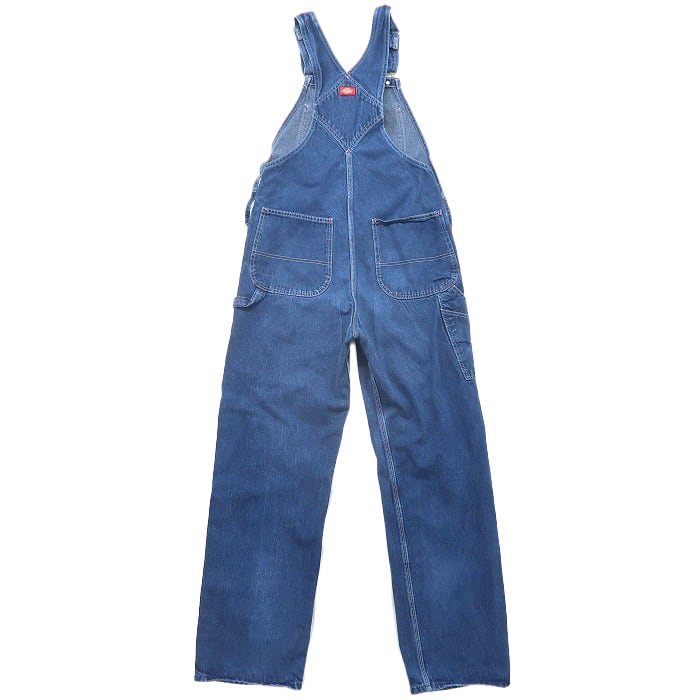 古着 ディッキーズ Dickies デニム オーバーオール サイズ表記：W34L34