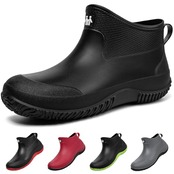 [MERPHINE] レインブーツ メンズ レディース Rain Boots Waterproof 雨 完全防水 農作業 ショートレインブーツ 防水シューズ ガーデンブーツ 洗車 田植え 釣り用 晴雨兼用 おしゃれ 軽量
