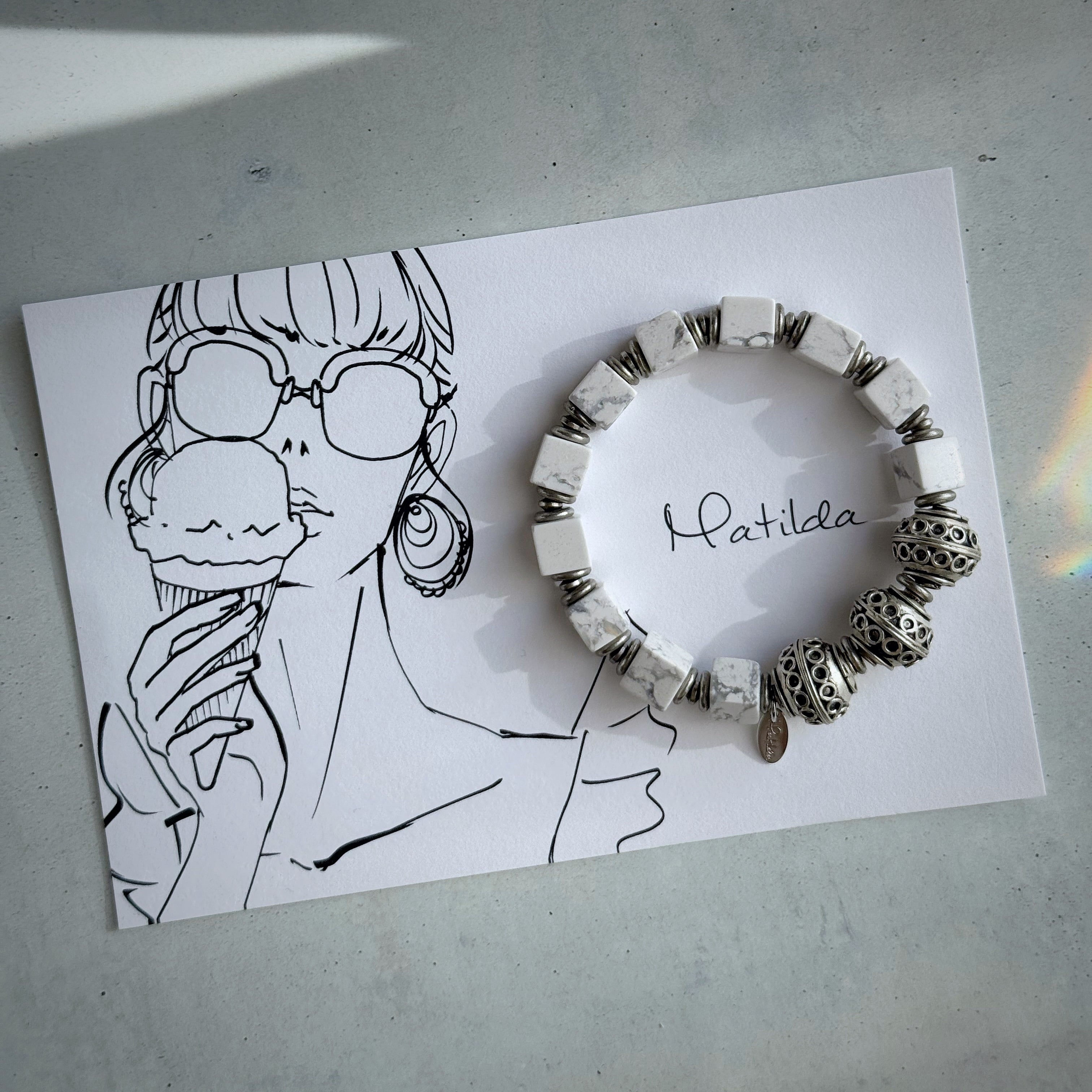 tumble bracelet(ハウライト)