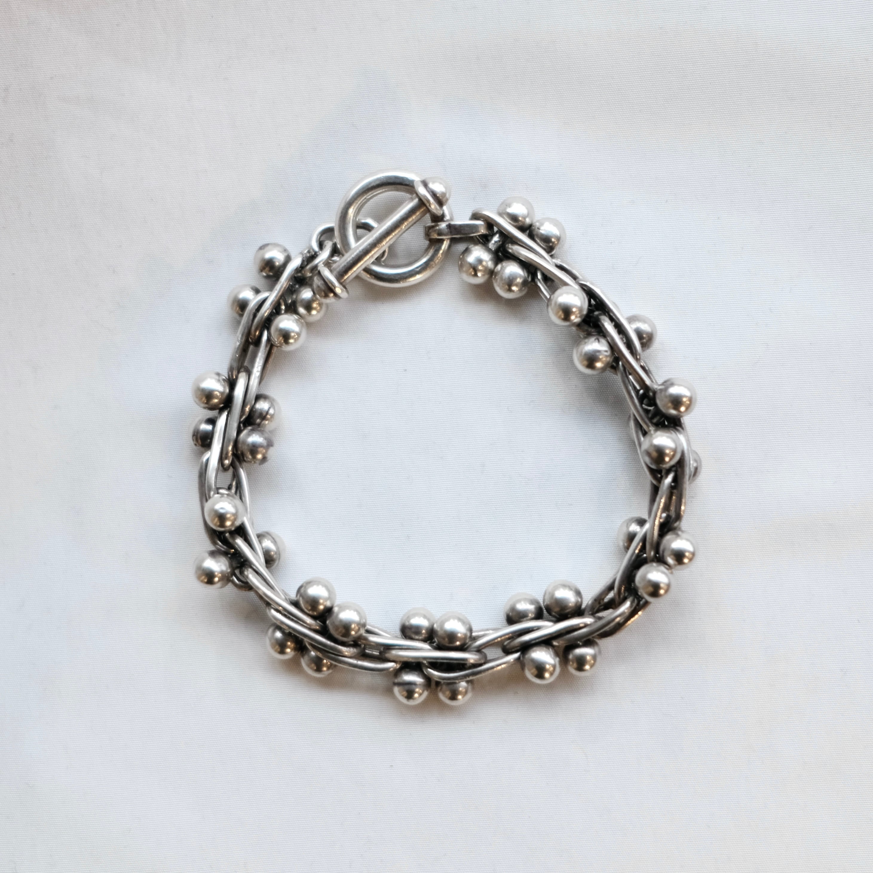 メキシコ製 MEXICO 22cm VINTAGE DNA ブレスレット 925 メキシコ製 MEXICO 22cm VINTAGE DNA ブレスレット 925