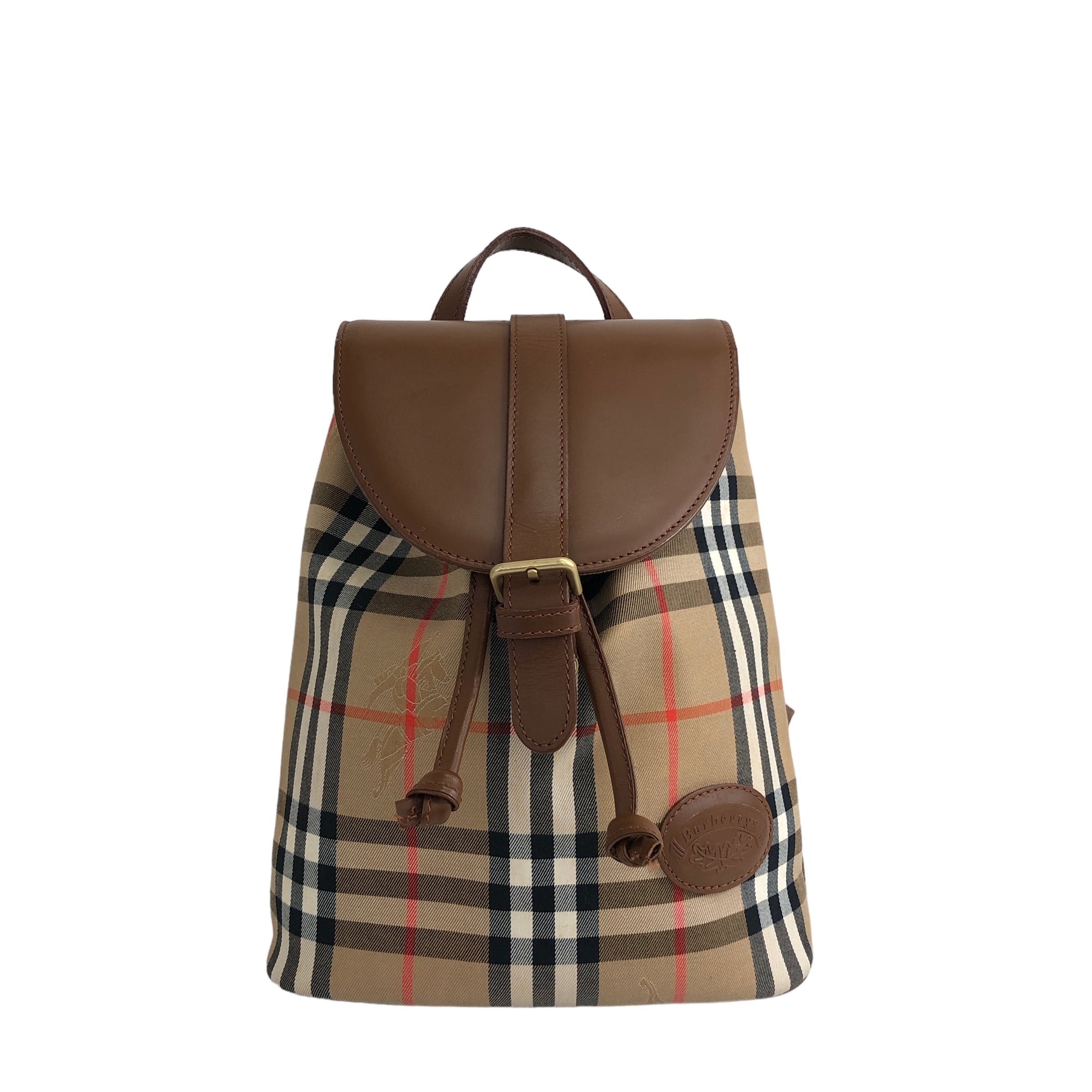 BURBERRY バーバリー クラシックチェック フロントバックル レザー