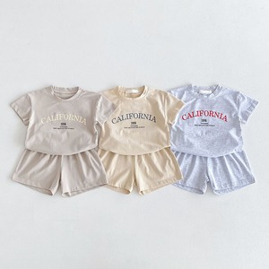 【BABY&KID】夏作レトロストリートロゴセットアップ