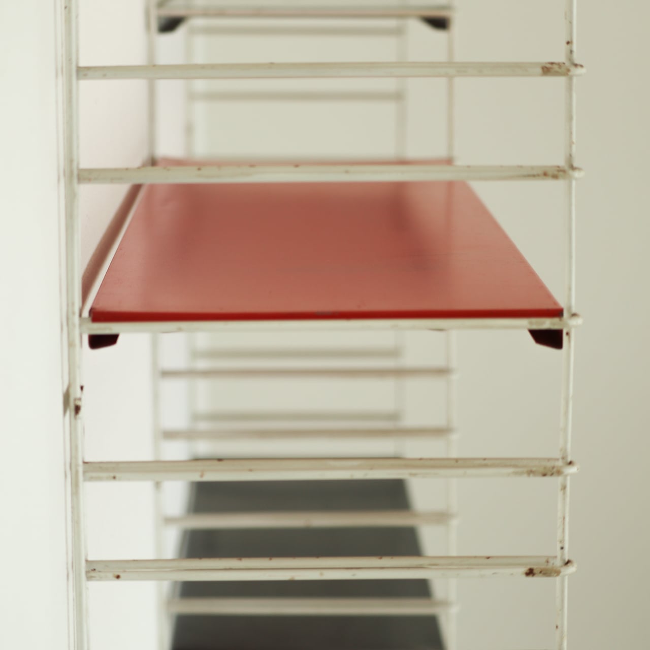 TOMADO WALL SHELF with basket rack | Adrian Dekker | 1960s