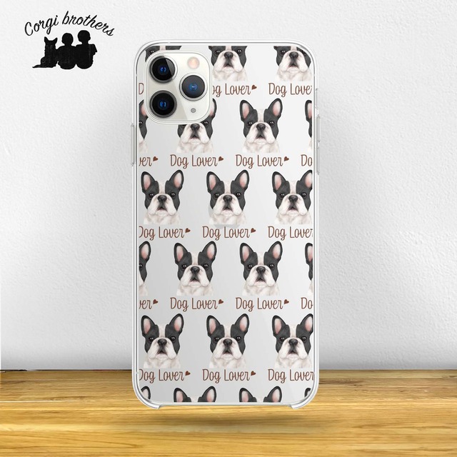 【 フレンチブルドッグ 水彩画風 毛色6色 】　パターン柄　スマホケース　犬　ペット　うちの子　Android対応