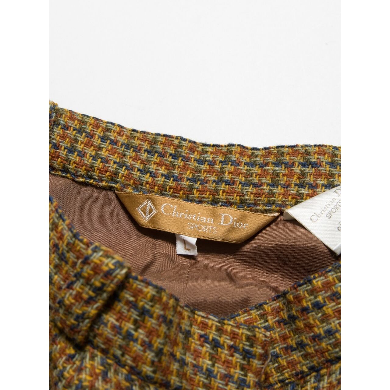 Christian Dior ディオール ツイード　チェック柄　ショートパンツ Christian Dior SPORTS】Wool short pants（クリスチャン ディオール