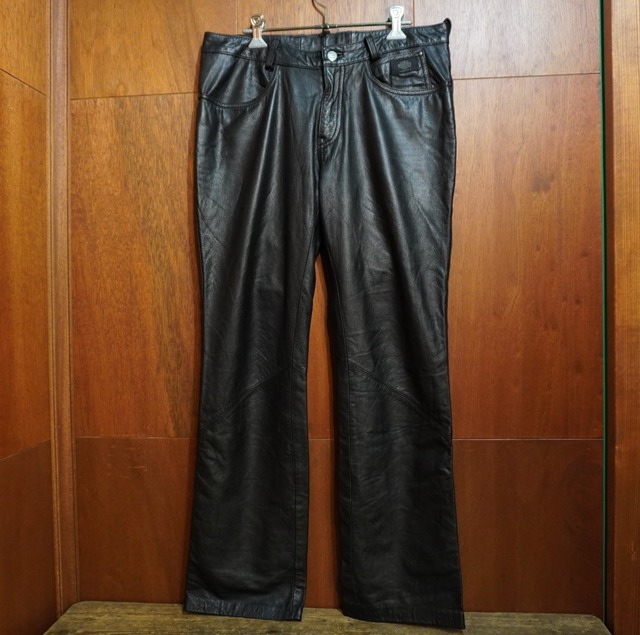 Harley Davidsonブラックレザーパンツ