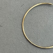 big hoop pierce/gold