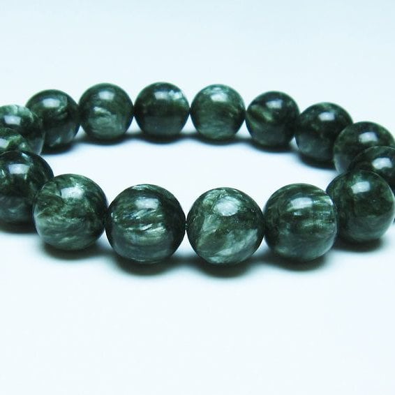 セラフィナイト ブレスレット 14mm 一点物 おまかせ便 111-35901