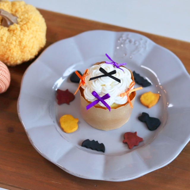[ハロウィン限定] ONE DELISH リボンカップケーキ＆ハロウィンクッキーSET / 犬 猫 ケーキ 誕生日 プレゼント ギフト