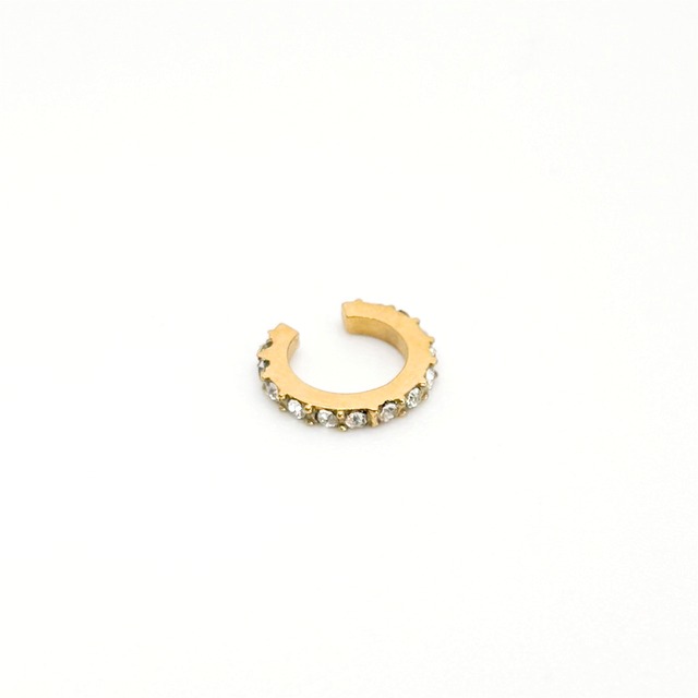 ステンレスビジューラインオープンイヤーカフ