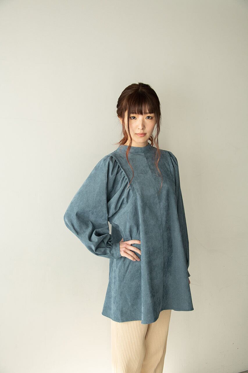 前後2WAY袖ギャザーチュニック
