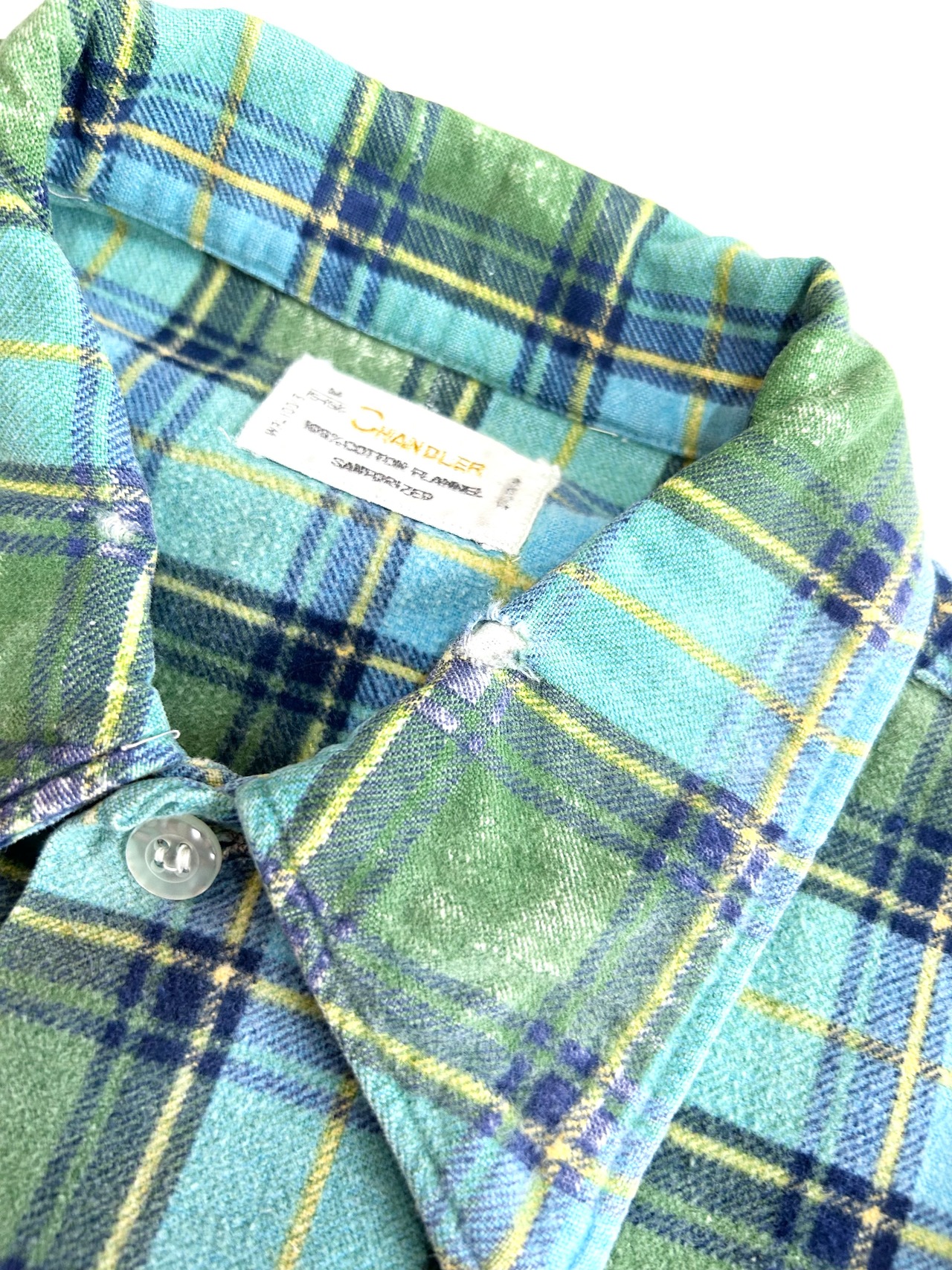 70s CHANDLER PRINT FLANNEL SHIRT Size M