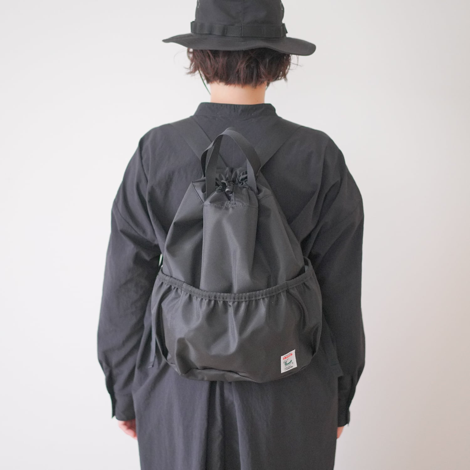 IMOCK -KOBE ZAC-きんちゃくザック black ブラック | 【神戸ザック