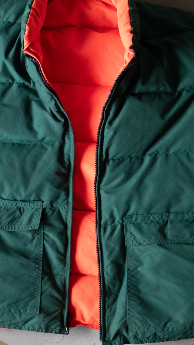 "Frost Line" '80s vintage Reversible padded vest