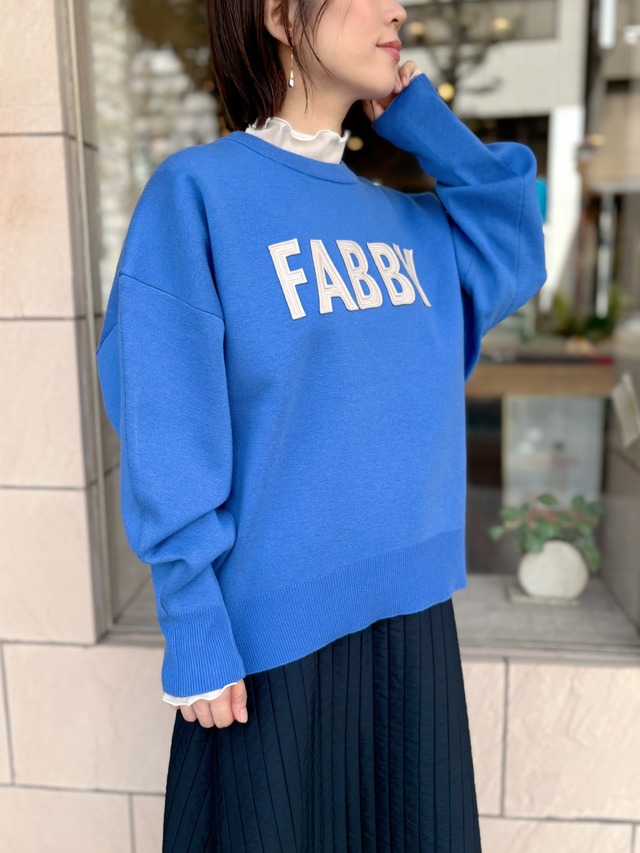 Dignite collier / フェルトロゴニットプルオーバー