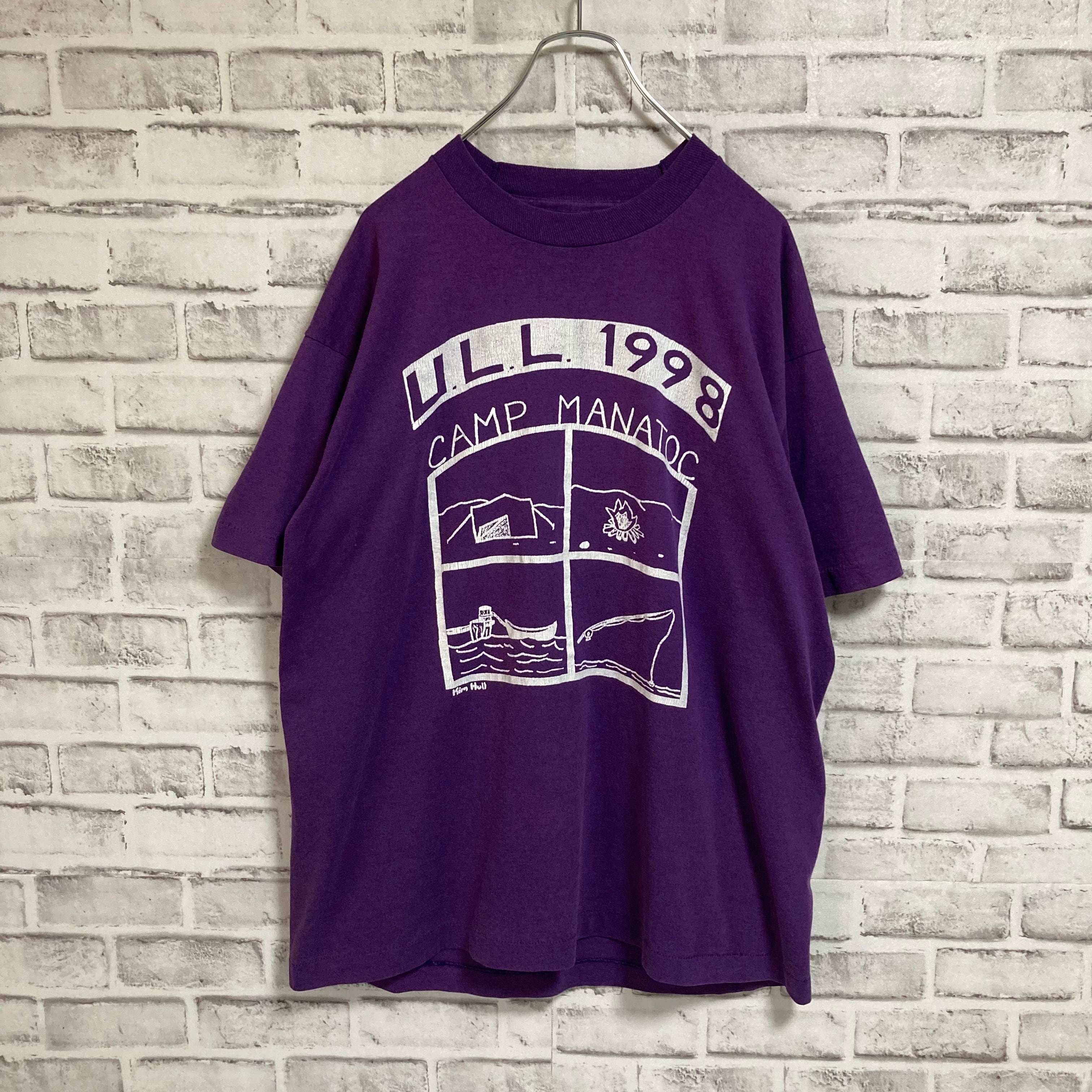 90s USA製 FRUIT OF THE LOOM tシャツ 釣り プリント