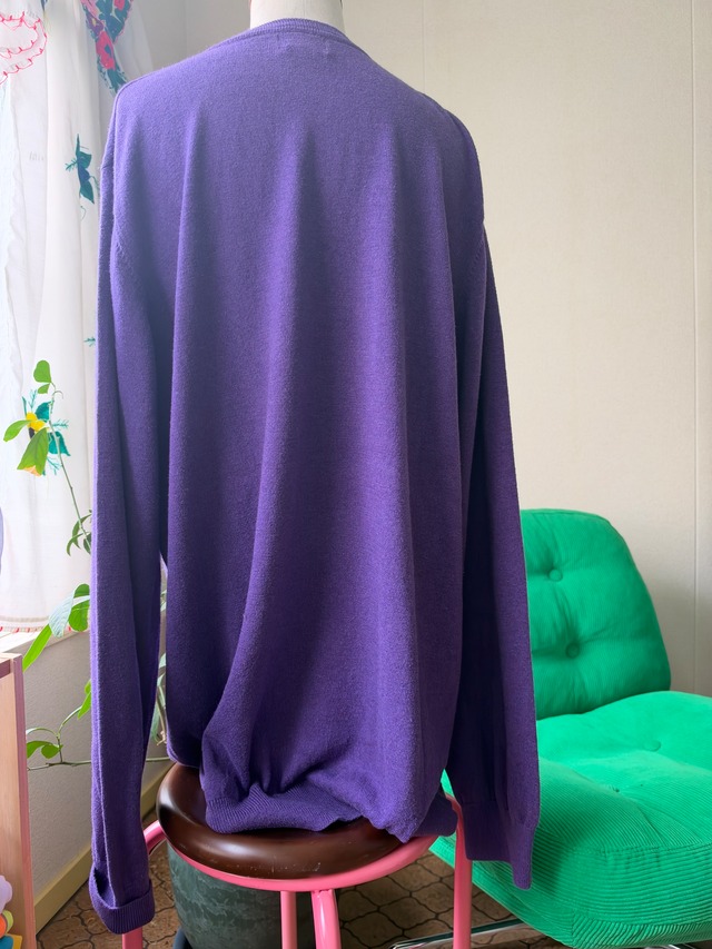 L.L.Bean Cotton Cashmere V-Neck Oversized Knit