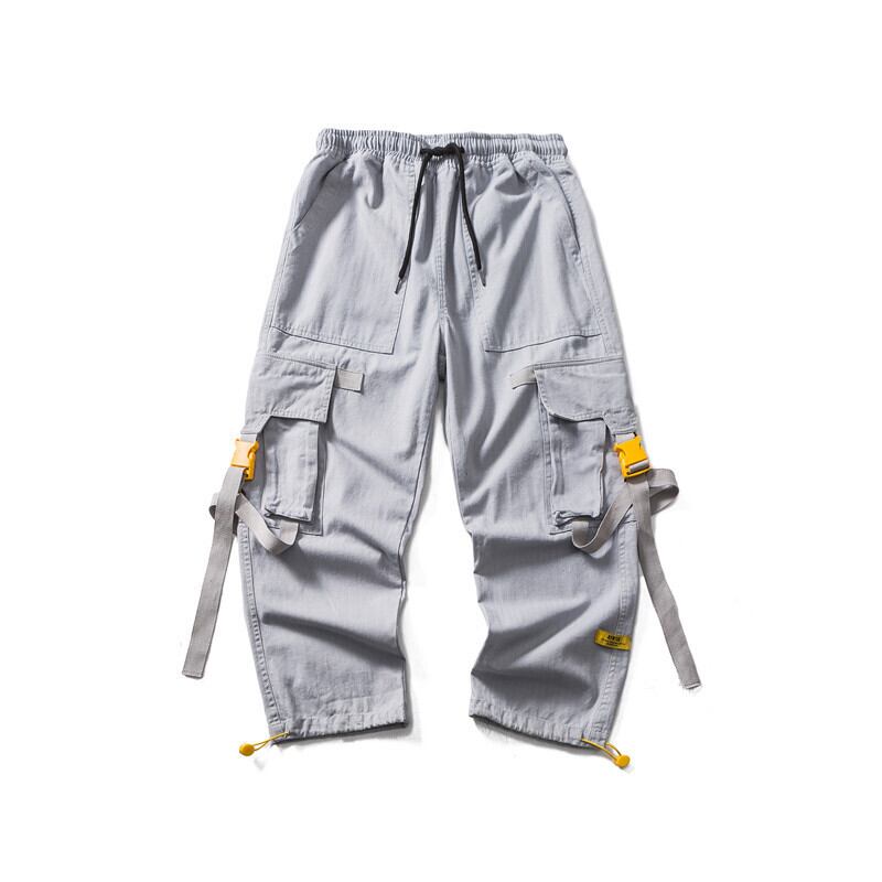 Yidaoヴィンテージ秋の服新しいeseトレンドワイルドビッグポケットウェビングオーバーオールメンズルーズカジュアルストレートレッグパンツ-アリババ オータム 秋物 ビンテージ hip6-16115368576236