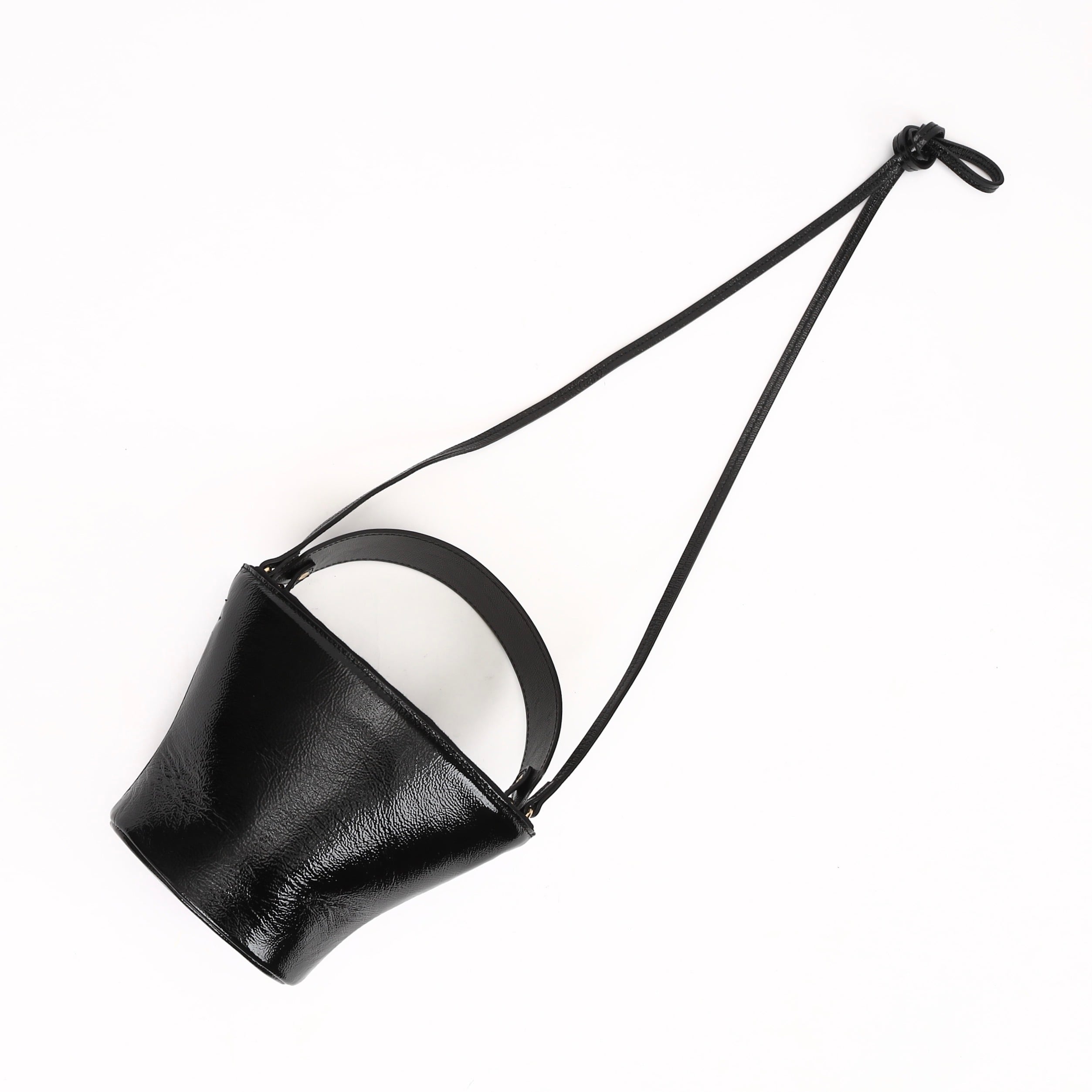 Pottery Bag/Patent Black | ayako