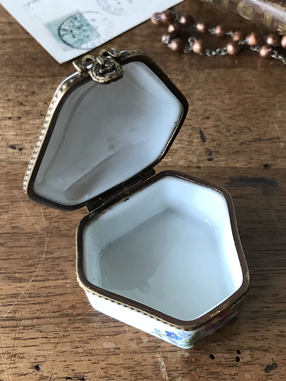 トリンケットボックス リモージュ磁器 小箱 | Brocante de La トリンケットボックス リモージュ磁器 小箱 | Brocante de La