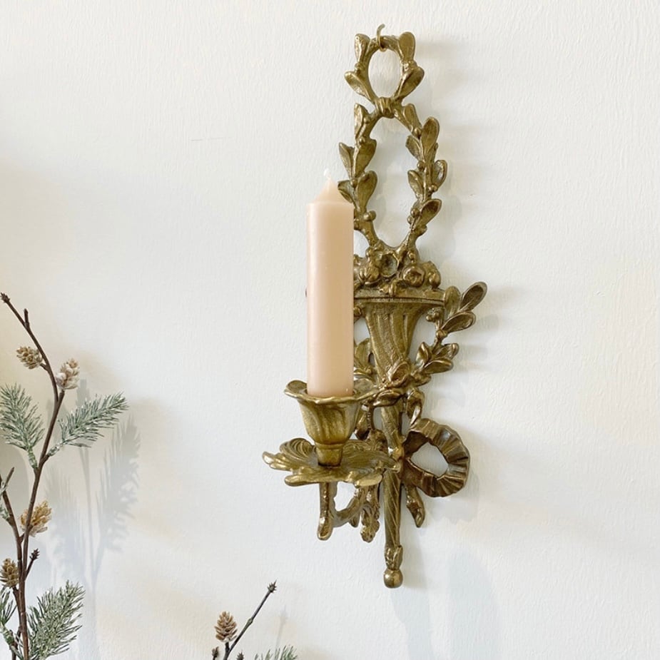 アンティーク風　ウォール　キャンドルホルダー bezipang_wf-dnb2356