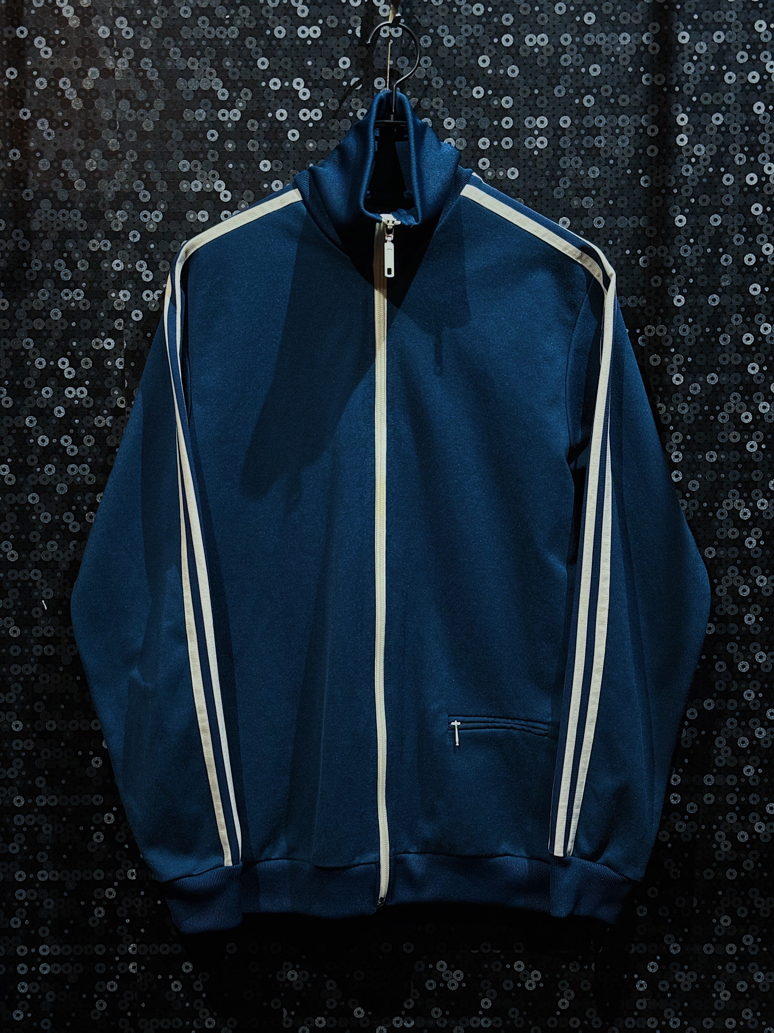 "adidas original"vintage navy sophisticated design track jacket