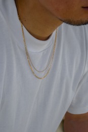 【Skin Flat Chain Necklace】 / GOLD