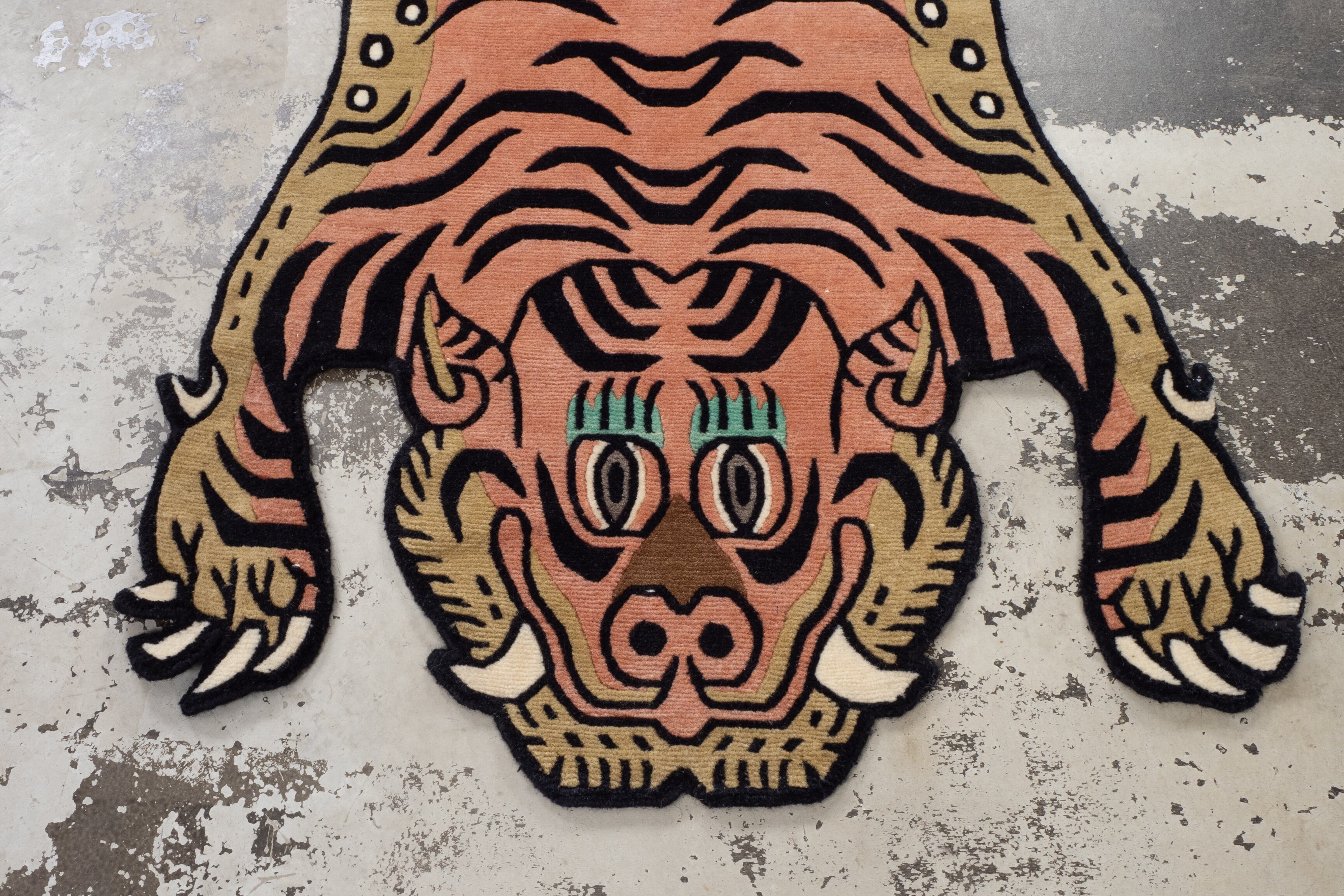 Tibetan Tiger Rug 《Mサイズ•ウール184》チベタンタイガーラグ