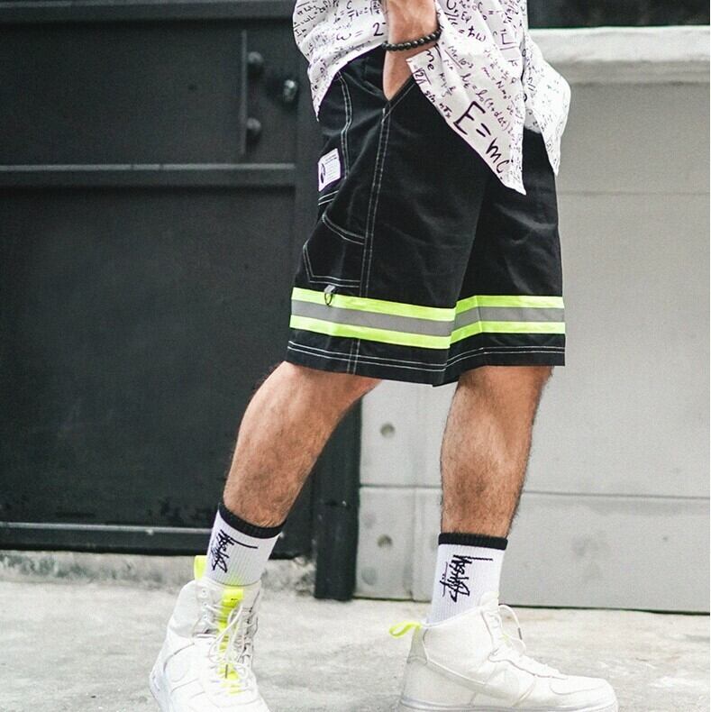 全1色 ハーフパンツ プリント カジュアル ストリート おしゃれ