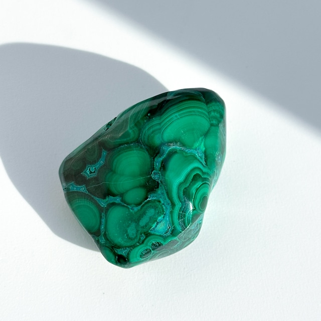マラカイト with クリソコラ（マラコラ） タンブル05◇ Malachite with Chrysocolla ◇天然石・鉱物・パワーストーン