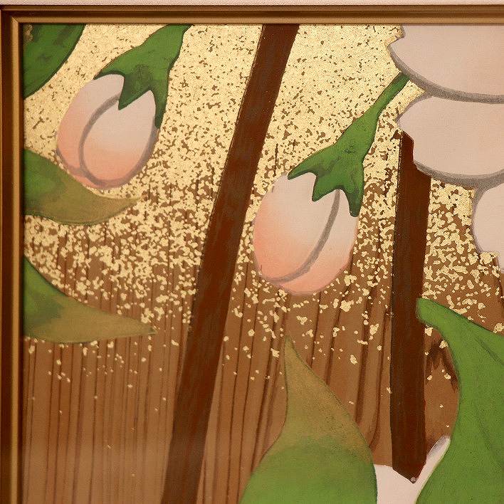 限定品・橋本明治・額入『杉戸絵 桜』 ・手摺木版画 【公式通販】