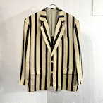 1990 COMME des GARCONS HOMME PLUS Striped Pattern Blazer "Archive"