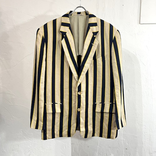 1990 COMME des GARCONS HOMME PLUS Striped Pattern Blazer "Archive"