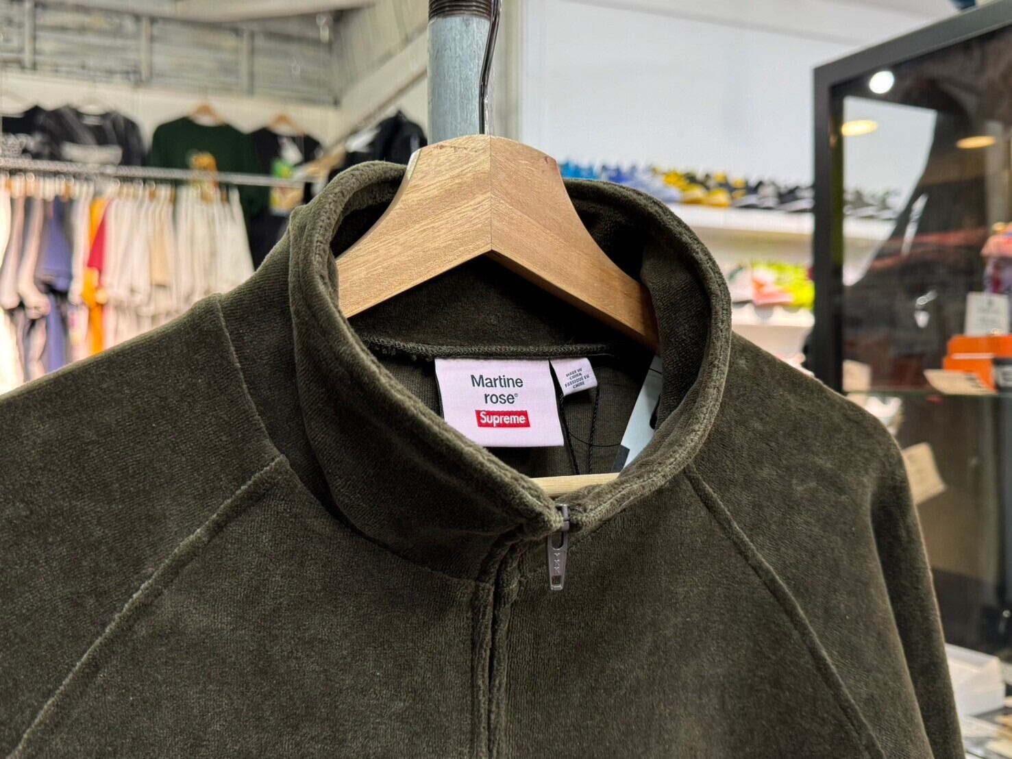 Supreme × MARTIN ROSE VELOUR TRACK JACKET BROWN LARGE 28913 