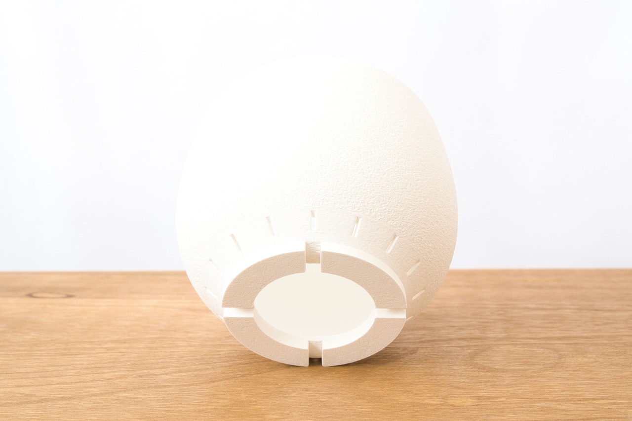 受け皿鉢(4号サイズ)｜ホワイト×レッド