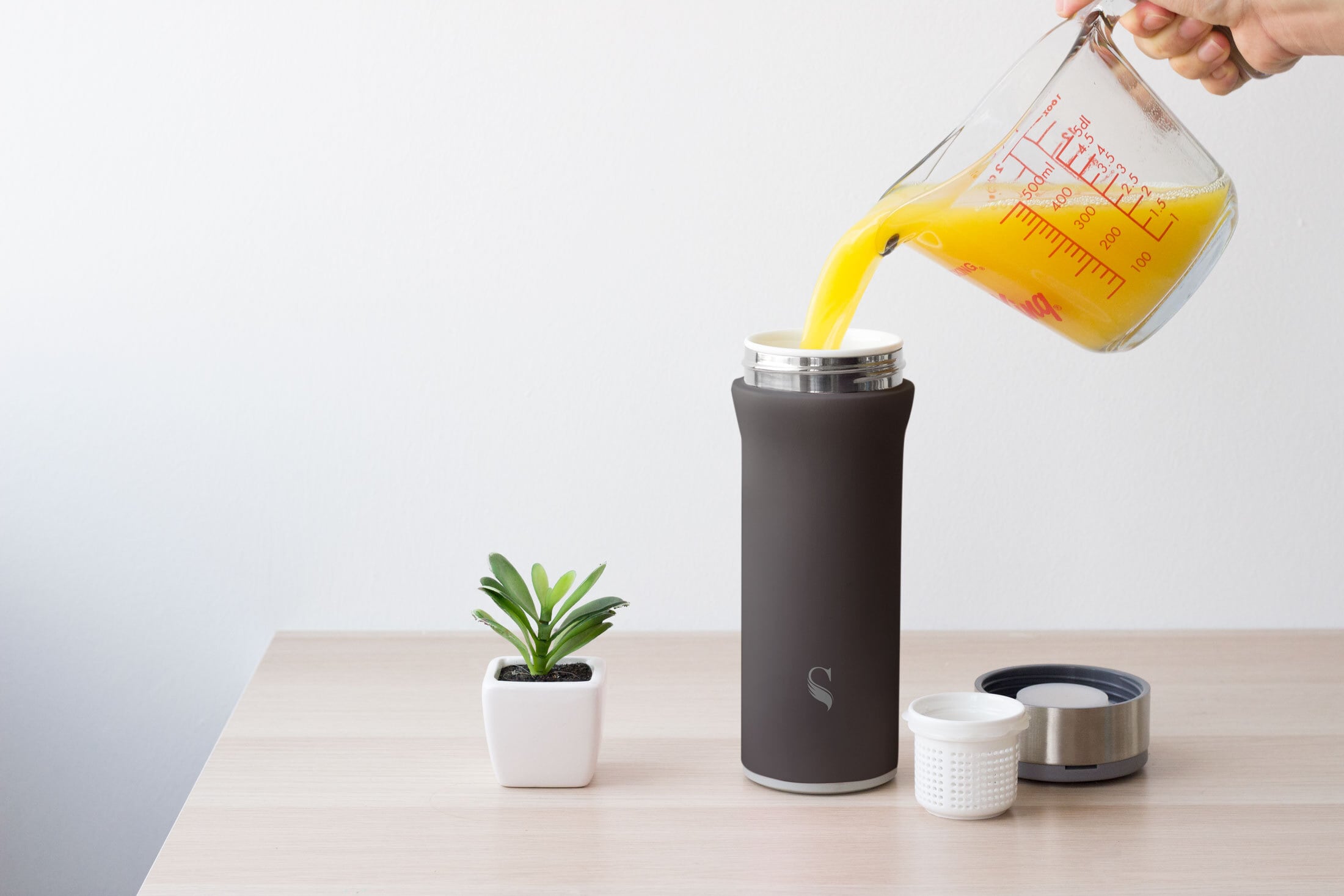 Swanz 磁器製 KOKORO フラスク 550ml 水筒 ボトル | swanz-japan