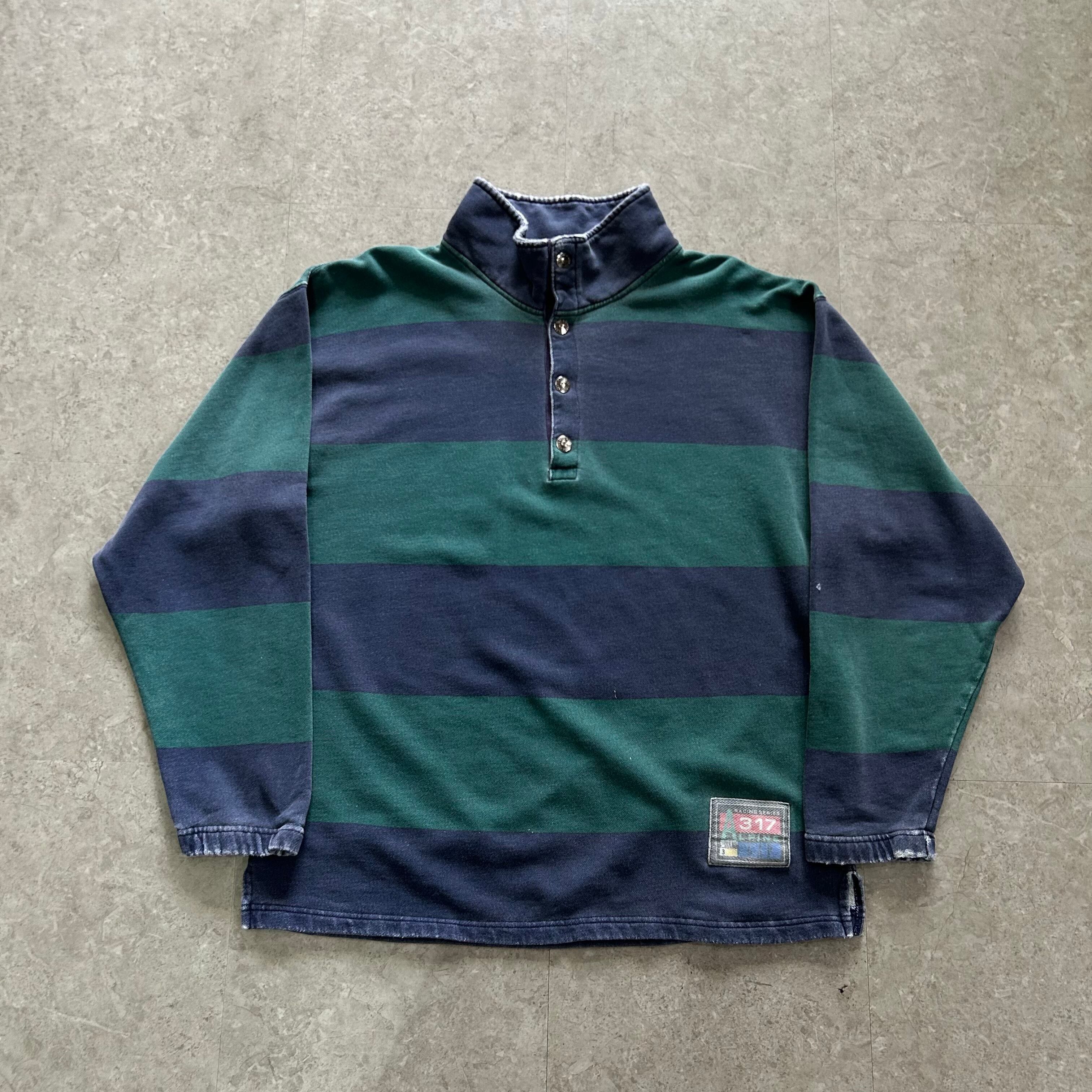 90s GAP half snap border sweat【仙台店】