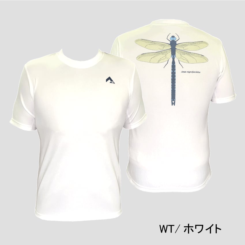 吸水速乾 UV メンズプリントTシャツ （ホワイト）P818TSM01