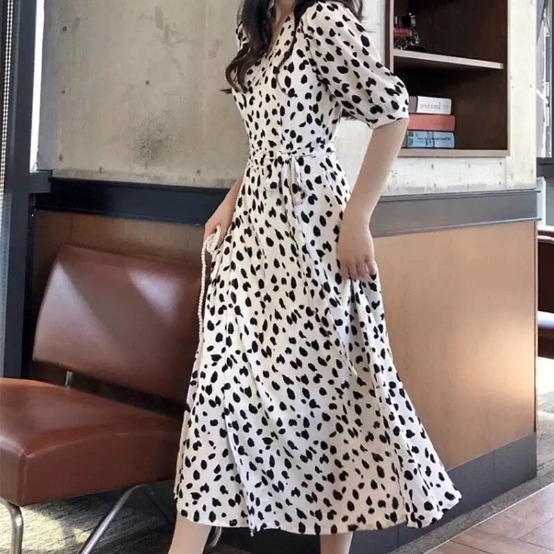 トレンド ダルメシアンワンピース L Amour Noir