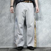 custom side rug denim pants