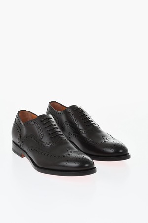 SANTONI サントーニ ダービーシューズ レザー・カーフレザー